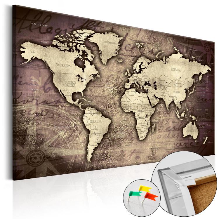 Decorative Pinboard Precious World [Cork Map]