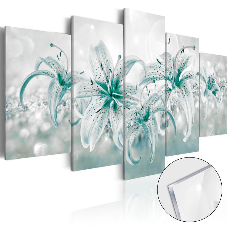 Acrylic Print Sapphire Lilies [Glass]