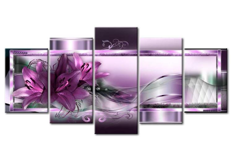 Canvas Purple Lilies