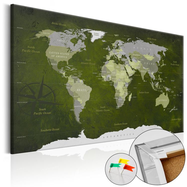 Decorative Pinboard Malachite World [Cork Map]