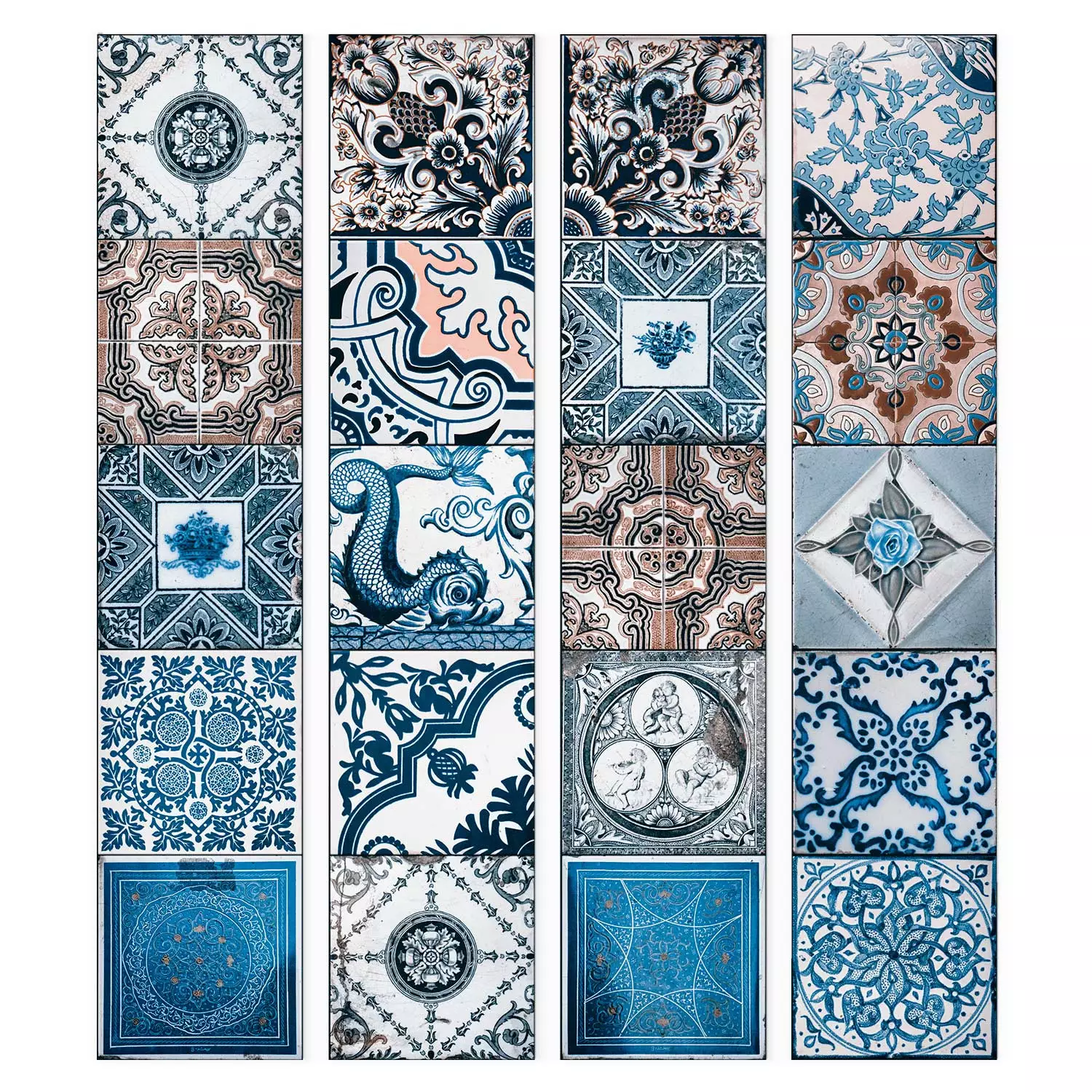 MAGMA Wallpaper Blue Arabesque - bimago
