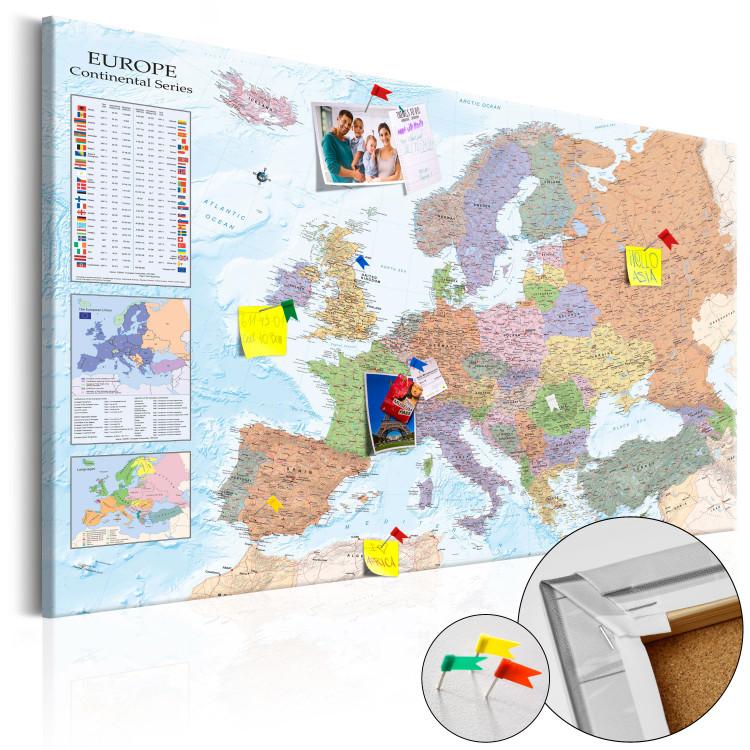 Decorative Pinboard World Maps: Europe [Cork Map]