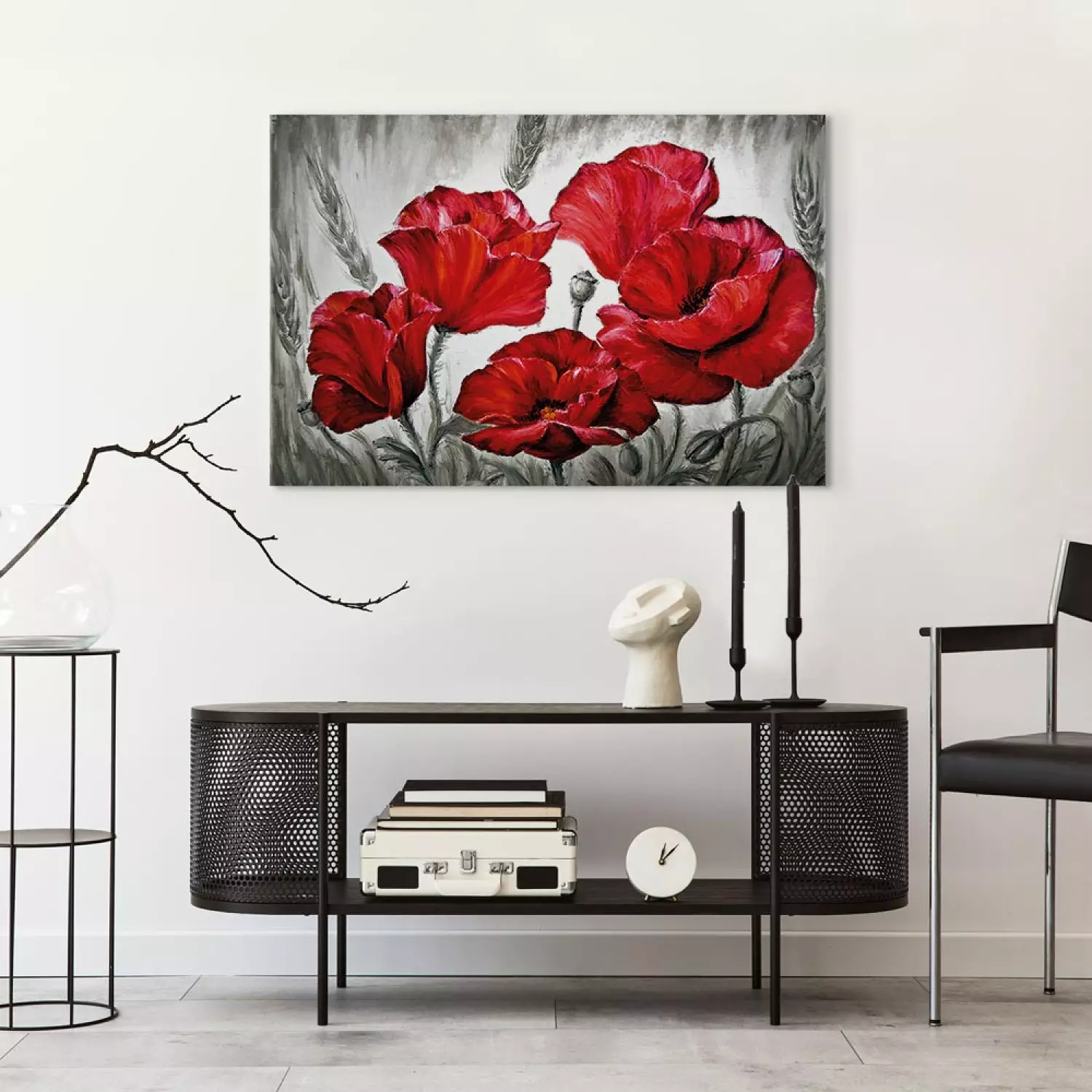 Canvas Print Poppies in Wheat