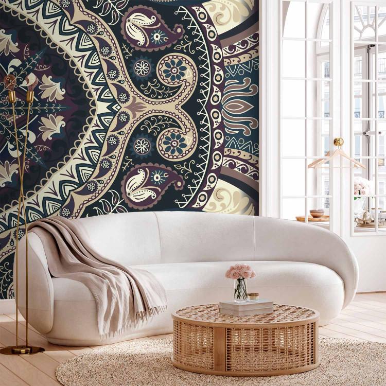 Wall Mural Mosaic - oriental motif with regular ornaments in colour