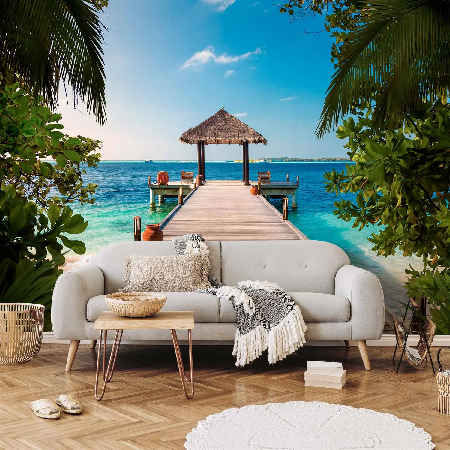 hawaiian wallpaper mural
