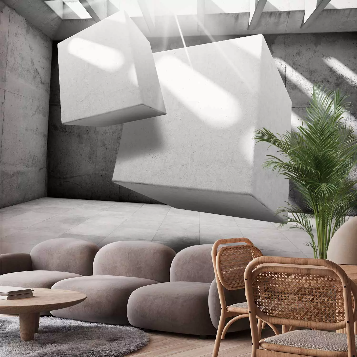 Wall Mural Dancing Squares
