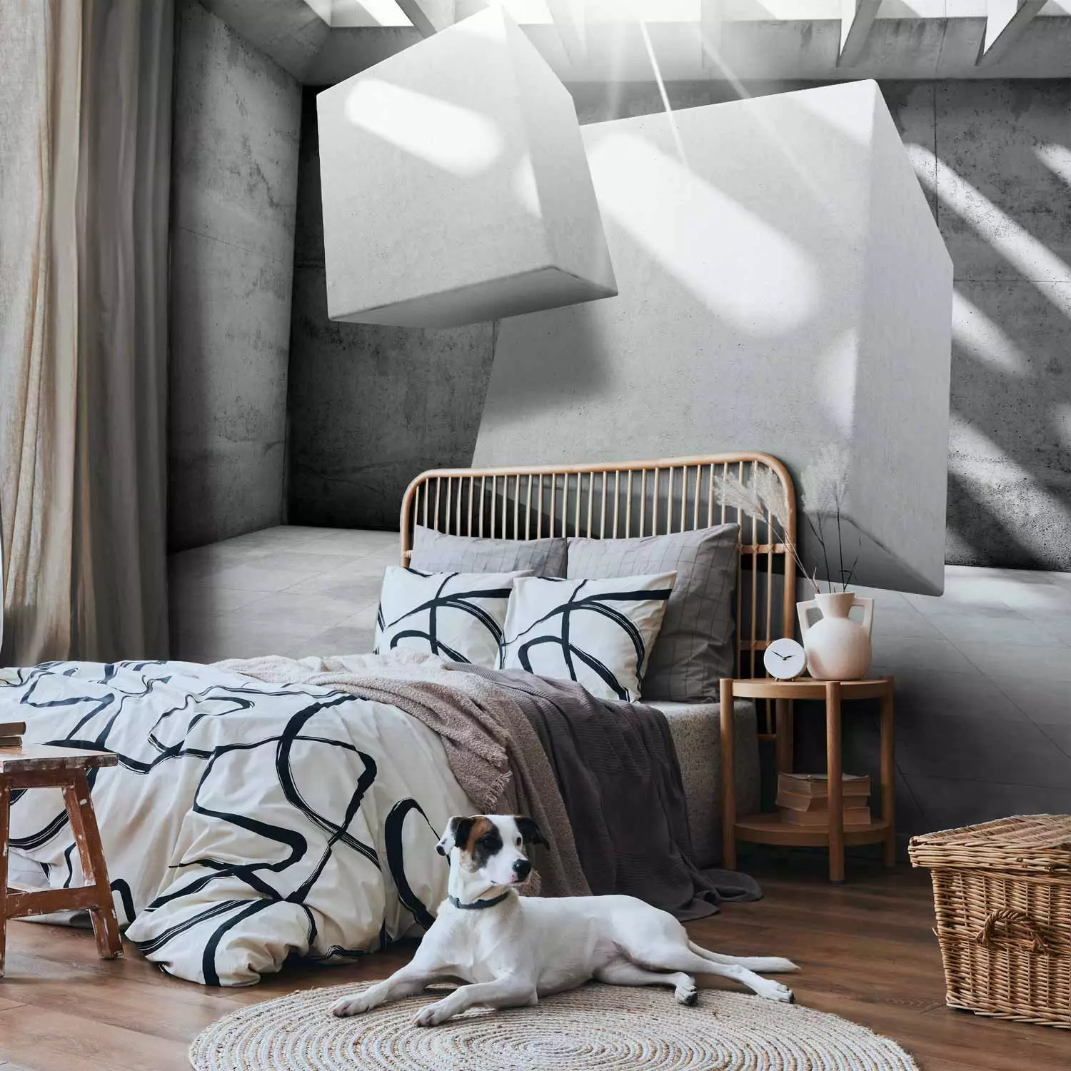 Wall Mural Dancing Squares