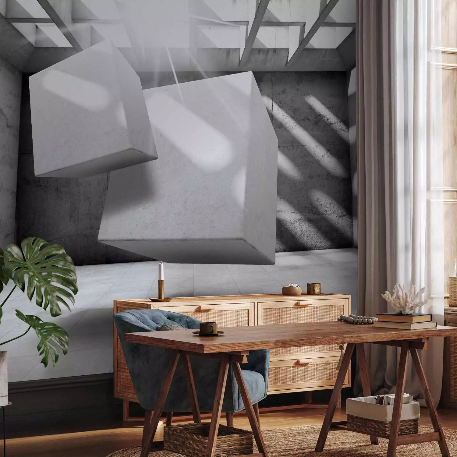 Wall Mural Dancing Squares