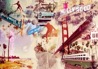 Wall Mural Hollywood, Miami, Los Angeles... Wallpaper Cropper