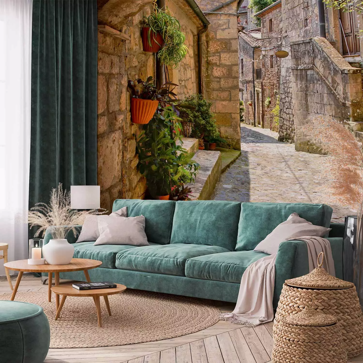 Photo Wallpaper Provincial alley in Tuscany