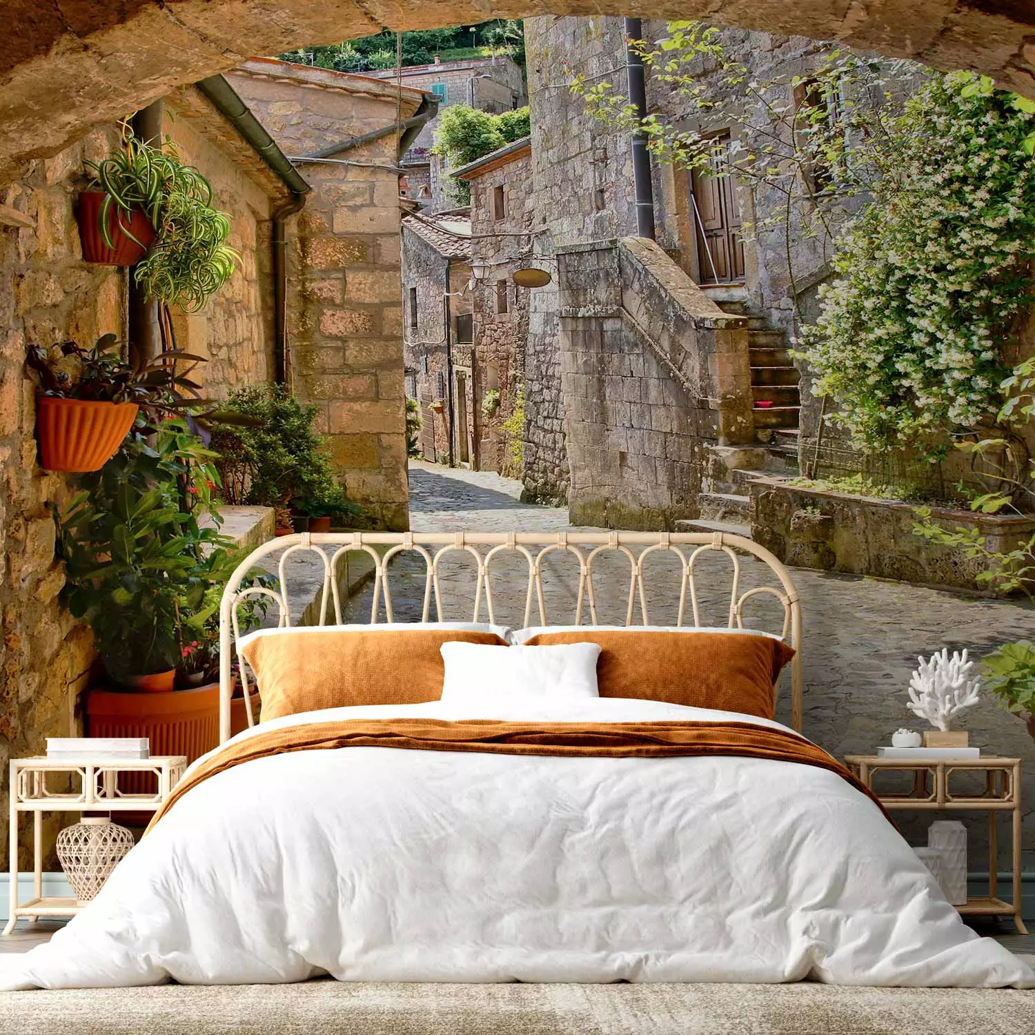 Photo Wallpaper Provincial alley in Tuscany