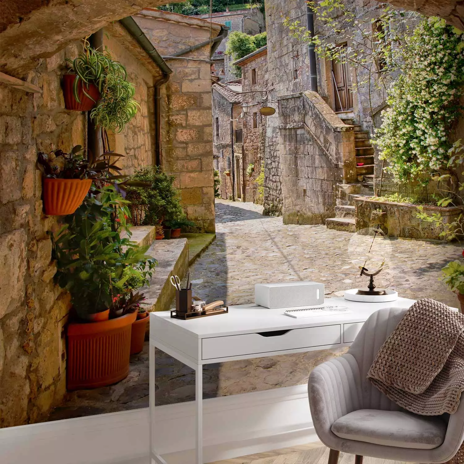 Photo Wallpaper Provincial alley in Tuscany