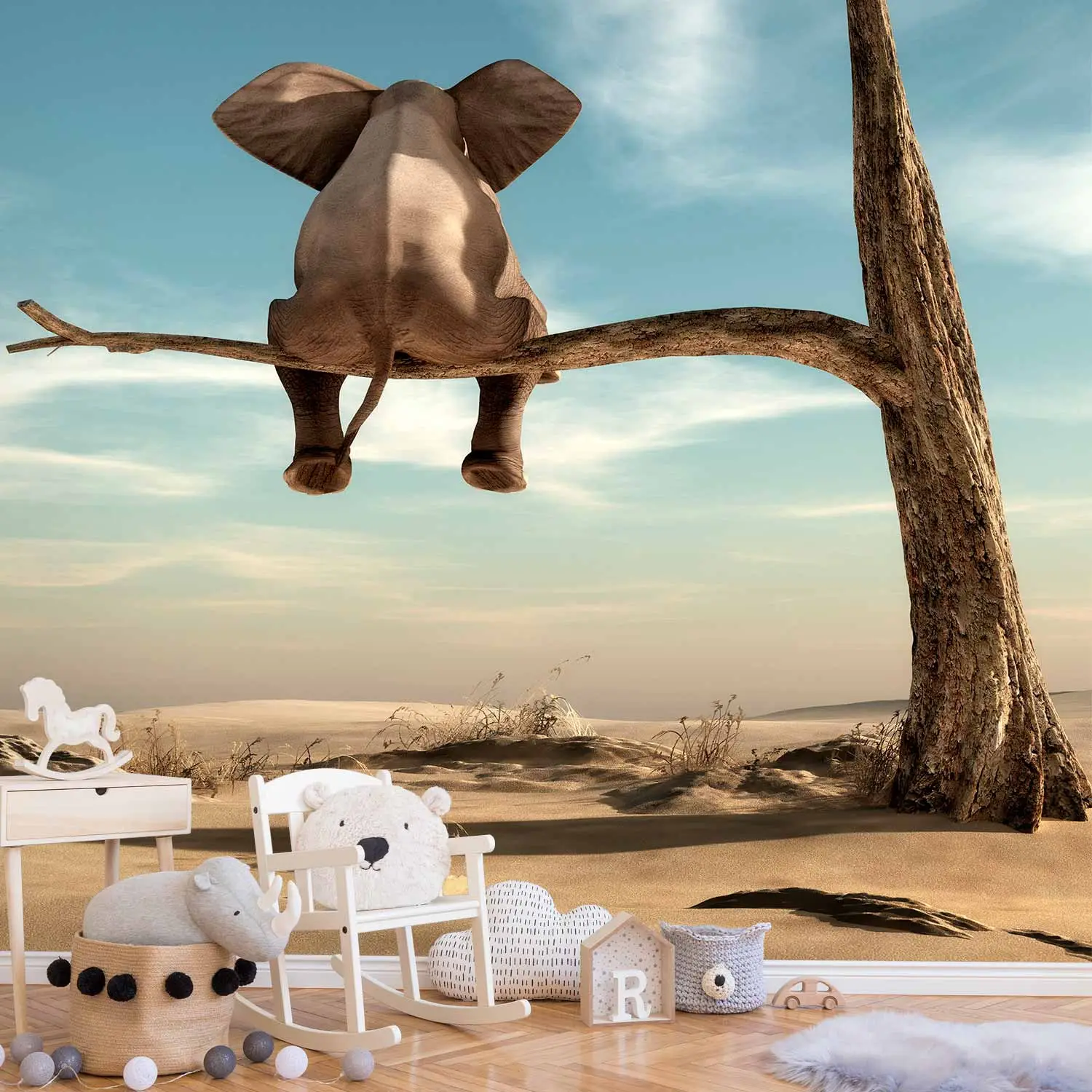 childrens elephant wallpaper