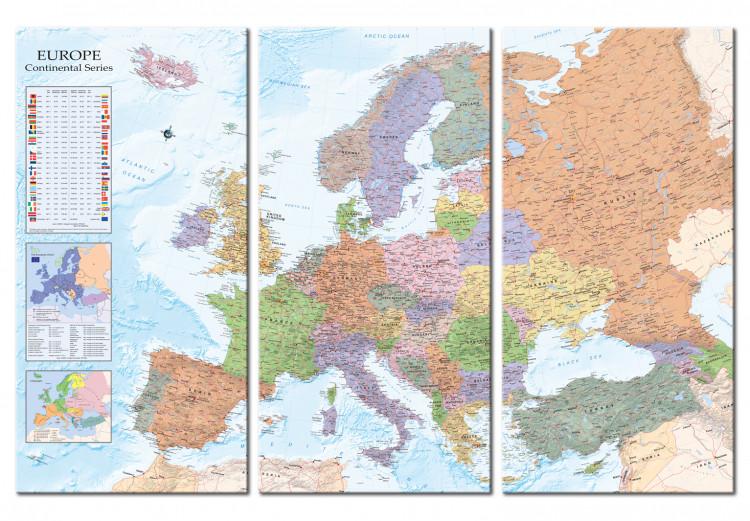 Decorative Pinboard World Maps: Europe II [Cork Map]