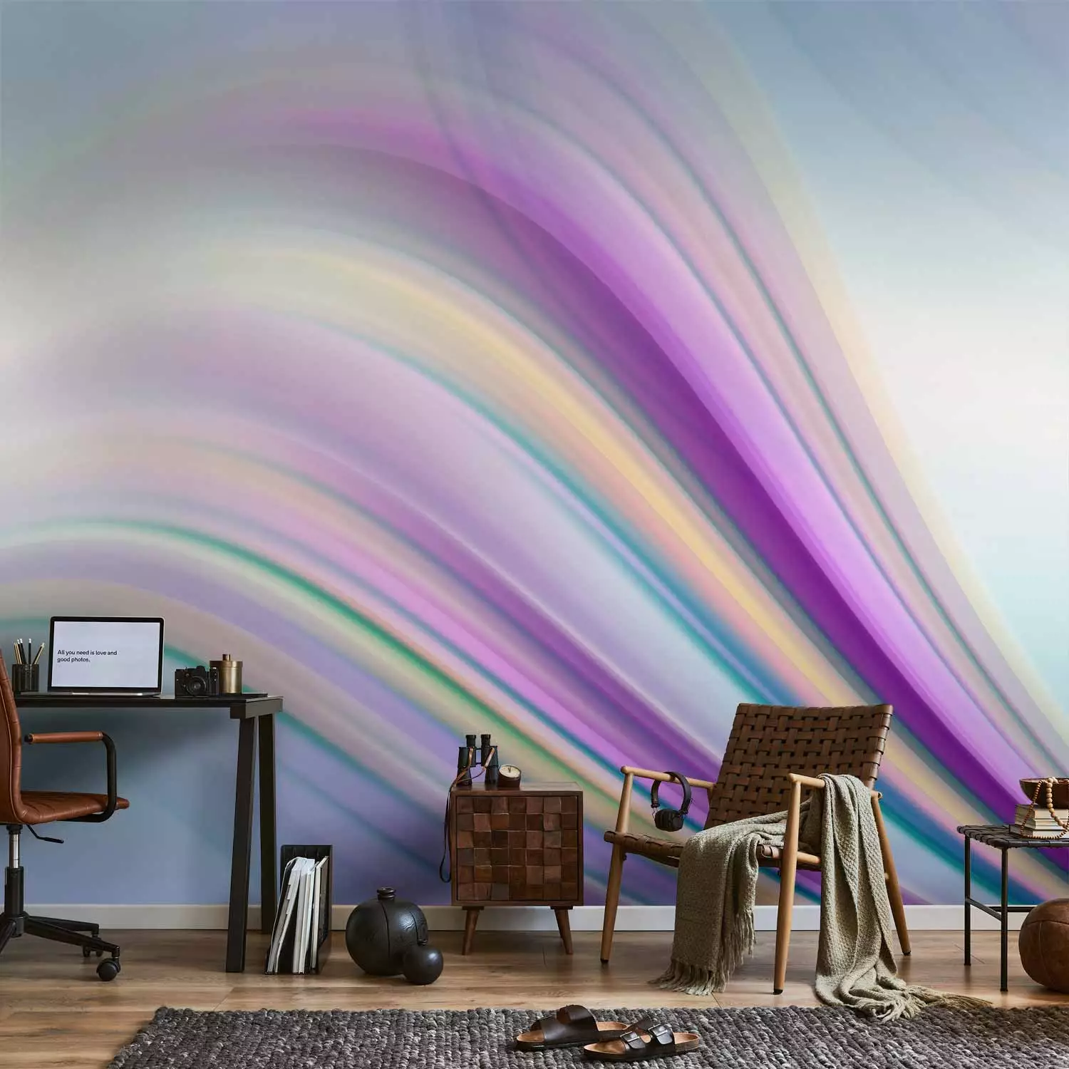 Wall Mural Rainbow abstract background