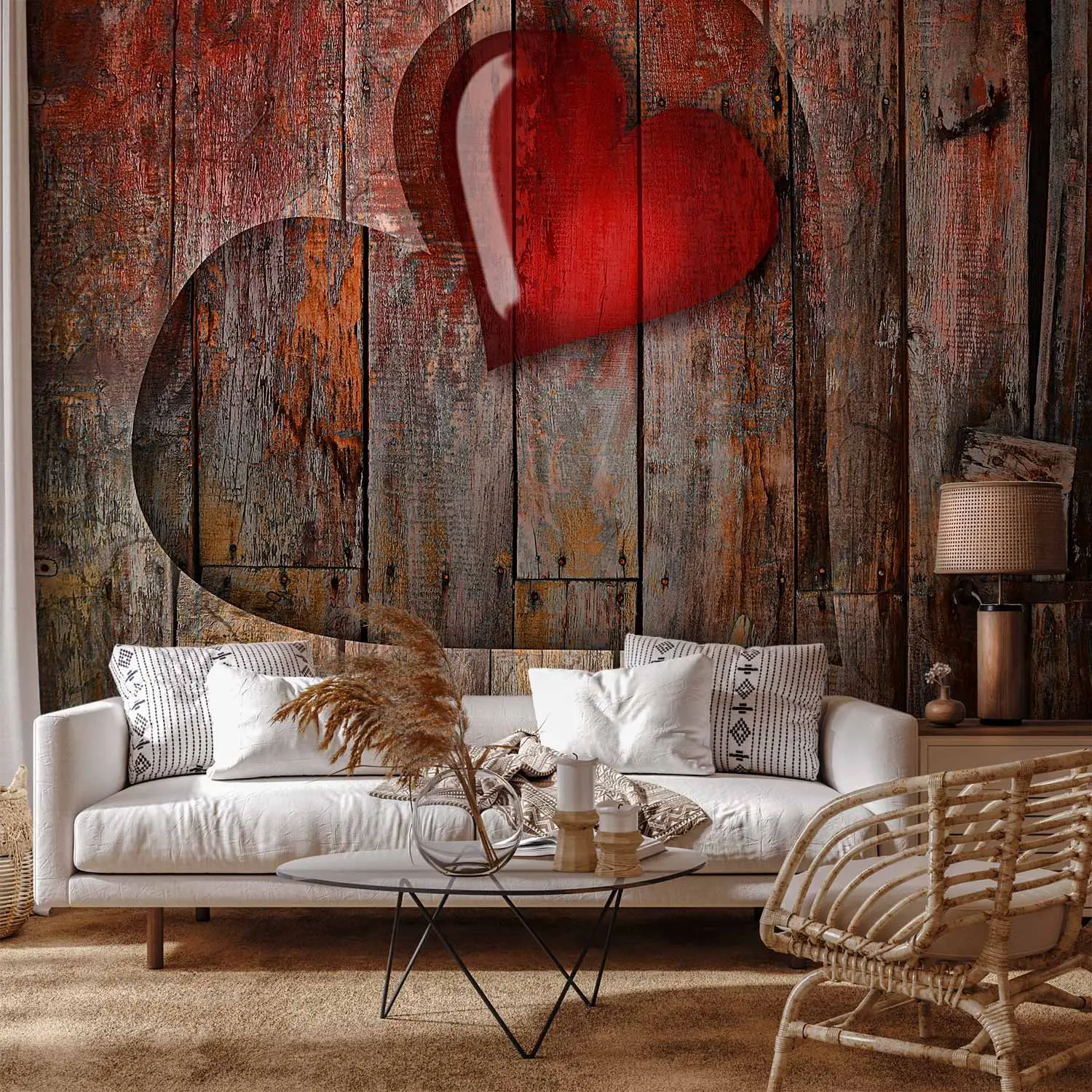 brown love heart wallpaper