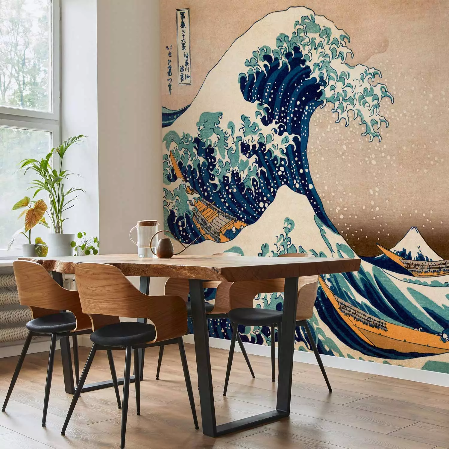 Wall Mural Hokusai: The Great Wave off Kanagawa (Reproduction)
