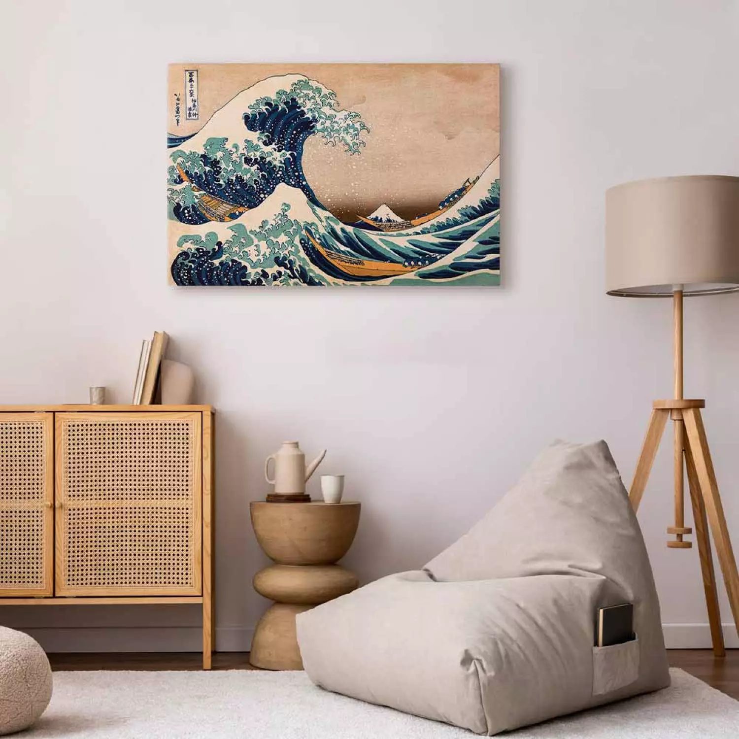 Canvas The Great Wave off Kanagawa (Reproduction)