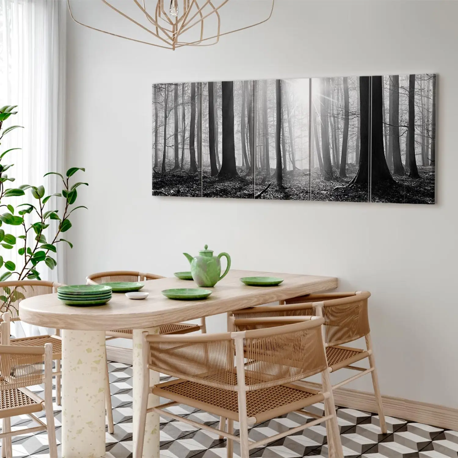 Art Work Monochrome Forest - bimago