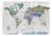 Photo Wallpaper Geography study - world map with signed countries in English 107200 additionalThumb 1