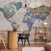 Photo Wallpaper Geography study - world map with signed countries in English 107200 additionalThumb 6