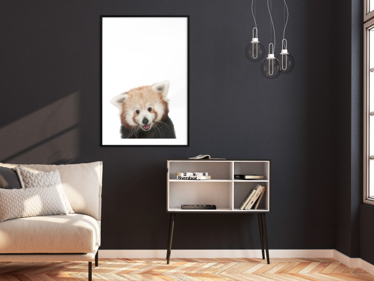 Wall Poster Young Panda - composition for children with a cheerful animal on a white background 114400 additionalImage 4