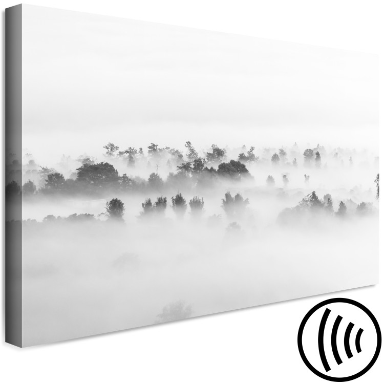 Canvas Print Misty Forest Landscape (1-part) - Trees Veiled Under White Curtain 114900 additionalImage 6