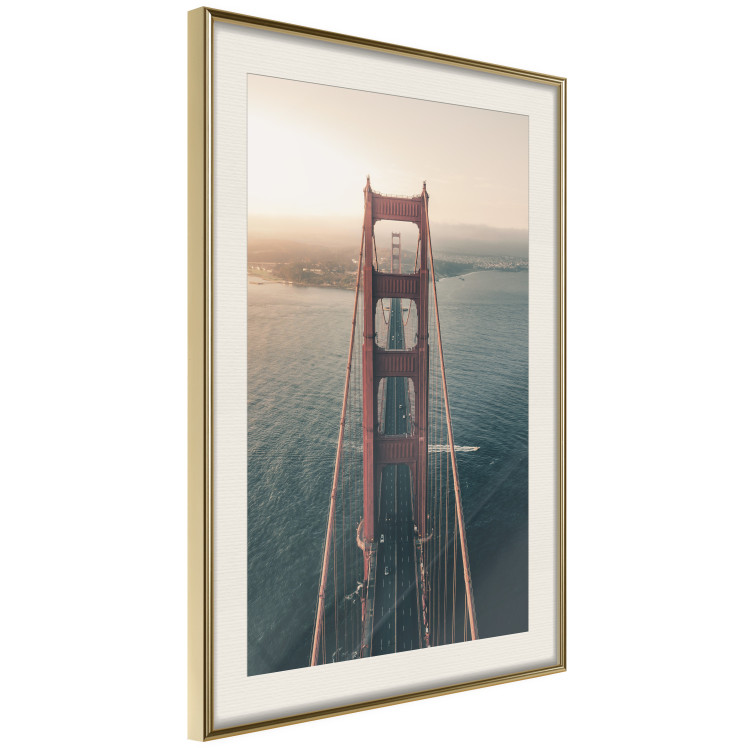 Wall Poster Golden Gate Bridge - urban architecture landscape and calm ocean 115300 additionalImage 2