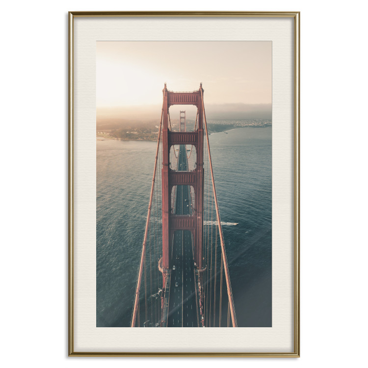 Wall Poster Golden Gate Bridge - urban architecture landscape and calm ocean 115300 additionalImage 24