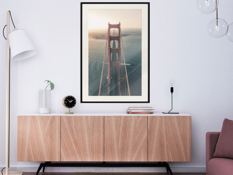 Wall Poster Golden Gate Bridge - urban architecture landscape and calm ocean 115300 additionalImage 22