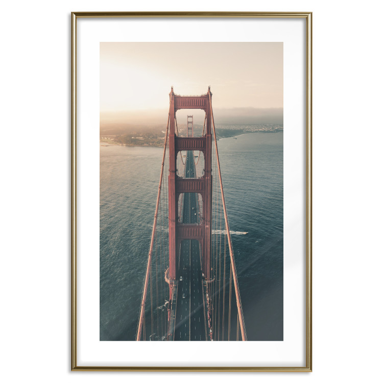 Wall Poster Golden Gate Bridge - urban architecture landscape and calm ocean 115300 additionalImage 27
