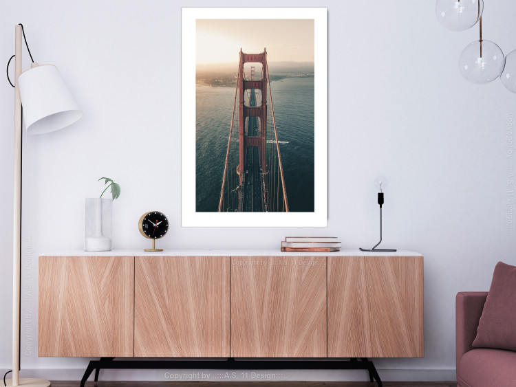 Wall Poster Golden Gate Bridge - urban architecture landscape and calm ocean 115300 additionalImage 4