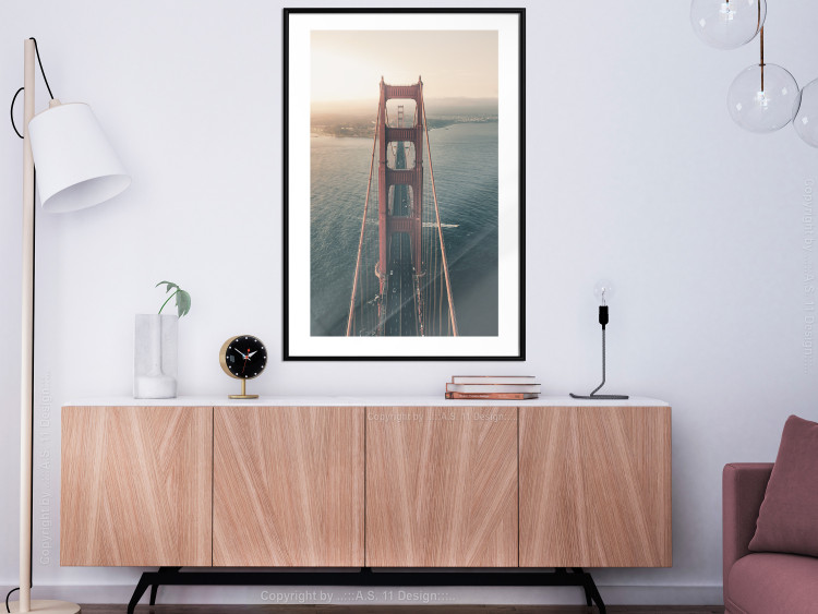 Wall Poster Golden Gate Bridge - urban architecture landscape and calm ocean 115300 additionalImage 6