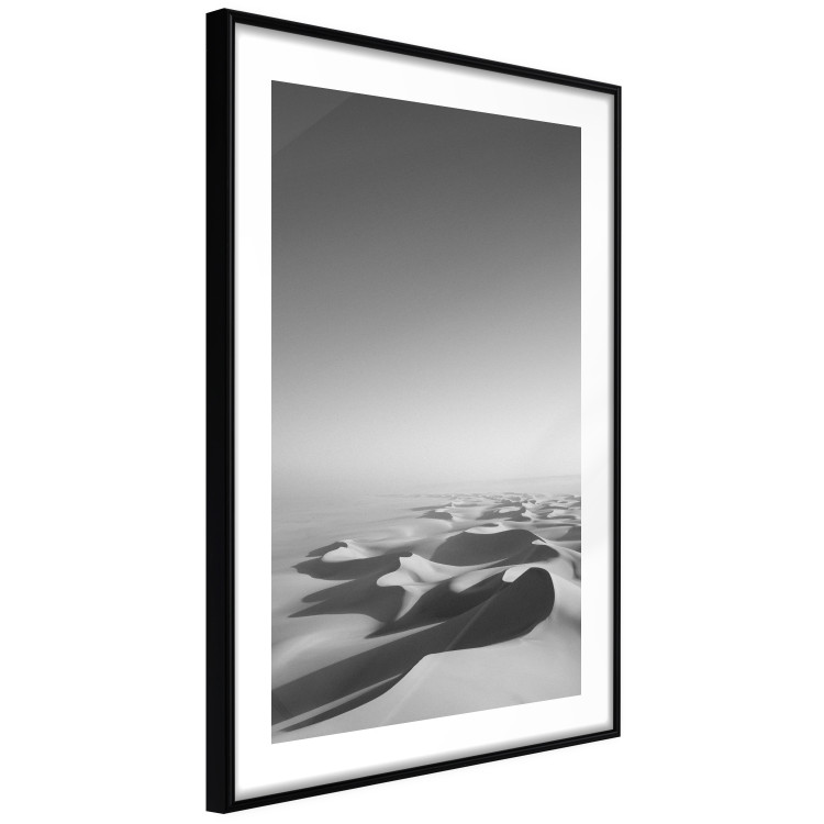 Wall Poster Endless Sahara - black and white landscape amidst dunes and desert sands 116500 additionalImage 13