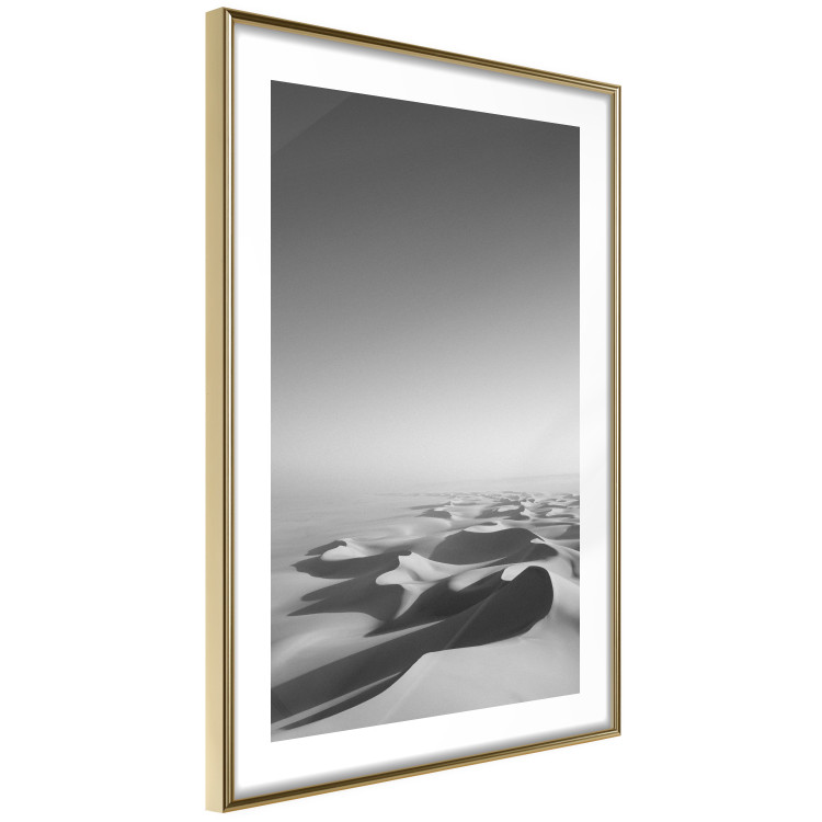 Wall Poster Endless Sahara - black and white landscape amidst dunes and desert sands 116500 additionalImage 8