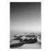 Wall Poster Endless Sahara - black and white landscape amidst dunes and desert sands 116500