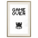 Poster Game Over - black and white composition with pixels and English text 116800 additionalThumb 19