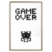 Poster Game Over - black and white composition with pixels and English text 116800 additionalThumb 16