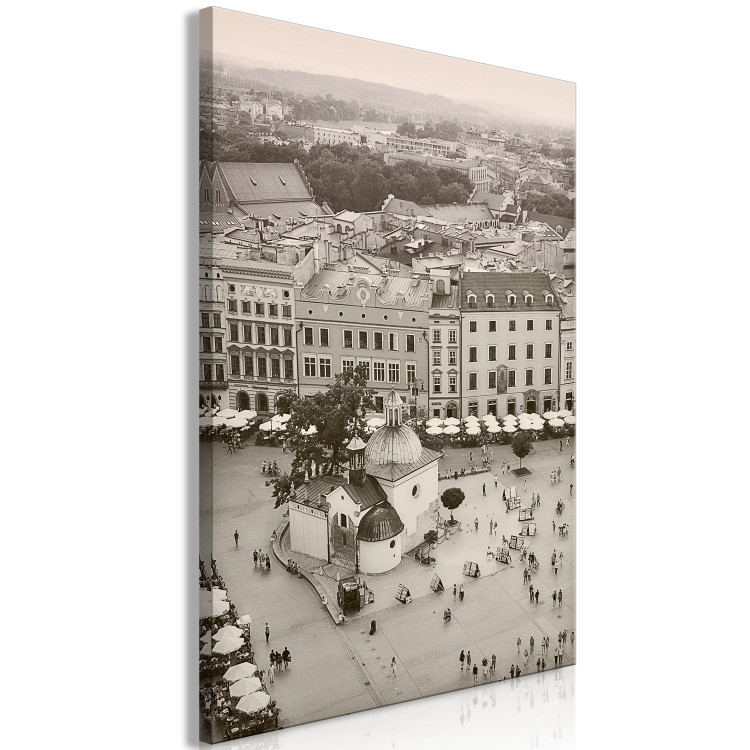 Canvas Print St. Adalbert - a symbol of the ancient city of Krakow in sepia 118100 additionalImage 2