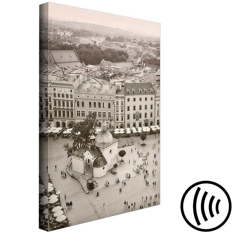 Canvas Print St. Adalbert - a symbol of the ancient city of Krakow in sepia 118100 additionalImage 6