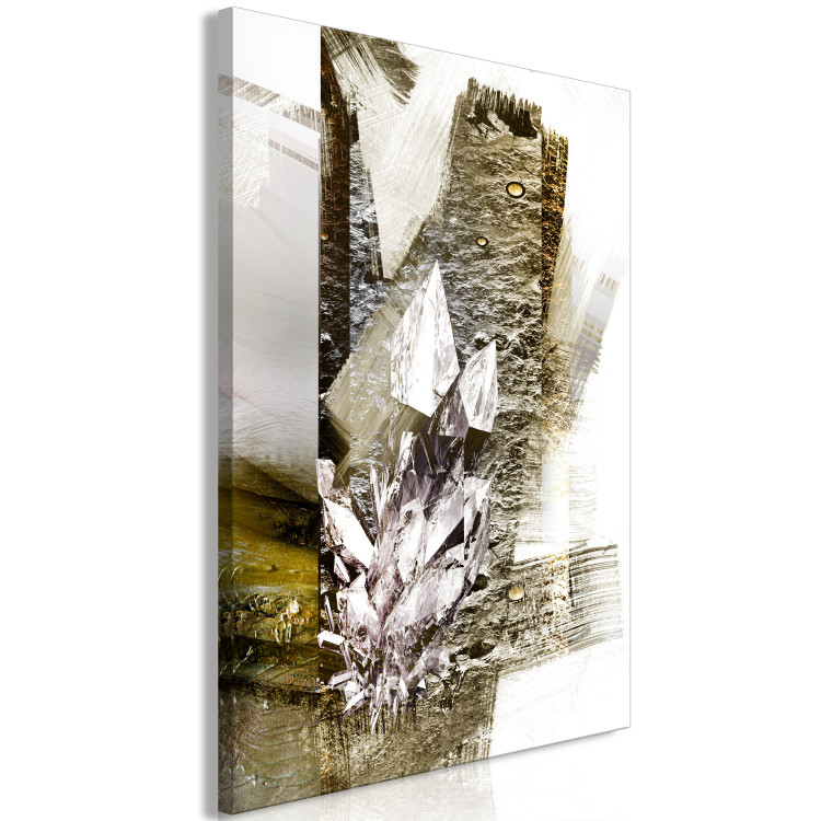 Canvas Art Print Dimension of Diamonds (1-part) - Abstraction on Textured Background 118300 additionalImage 2