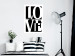 Poster Black and White Love - checkerboard pattern with black and white text 122900 additionalThumb 2