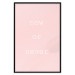 Wall Poster Now or Never - delicate English text on a pink background 123200 additionalThumb 16