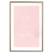 Wall Poster Now or Never - delicate English text on a pink background 123200 additionalThumb 20