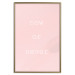 Wall Poster Now or Never - delicate English text on a pink background 123200 additionalThumb 17
