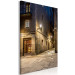 Canvas Narrow streets - a city with narrow stone streets in the night scenery at the light of the lantern 123600 additionalThumb 2