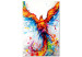 Canvas Birth of the Phoenix (1-part) vertical - exotic colorful bird 127200