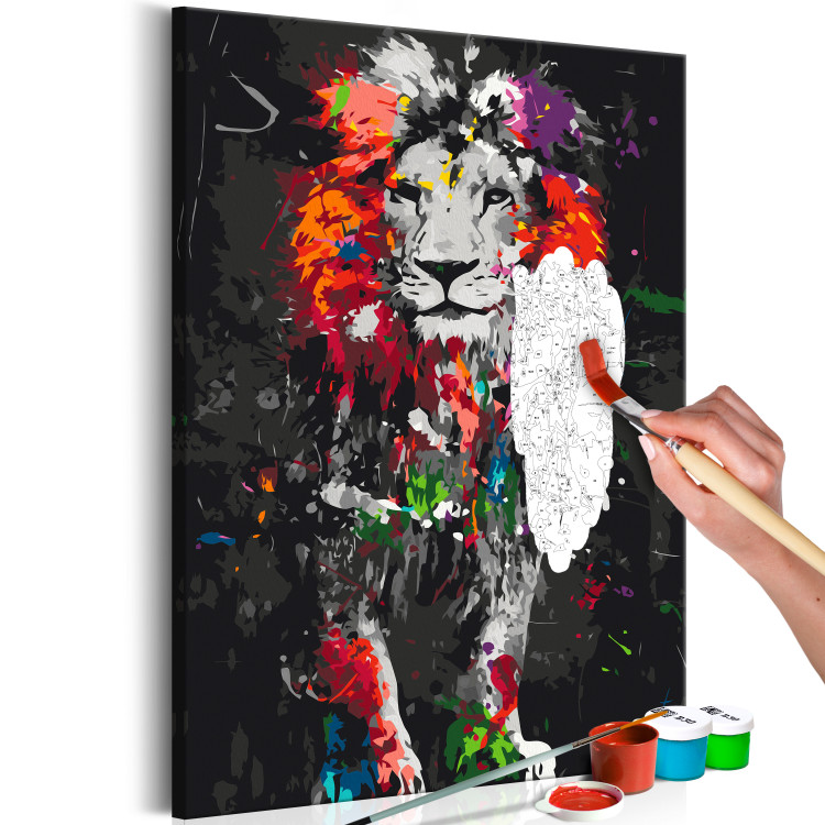 Paint by number Colourful Animals: Lion 127300 additionalImage 3