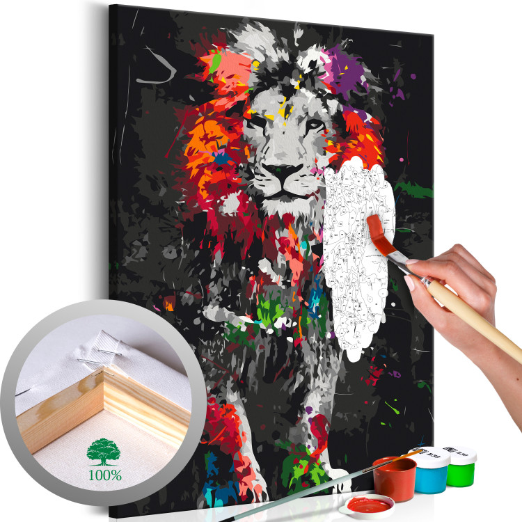 Paint by number Colourful Animals: Lion 127300