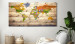 Large canvas print Map on wood: Colourful Travels II [Large Format] 128500 additionalThumb 6